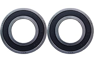 NEX SOLUTIONS GROUP NEX 6200 2rs 2uds Rodamiento de Bolas 10x30x9mm Doble Junta de Goma y Acero Cromado, 6200-2rs Rodamiento de Bolas Sellado