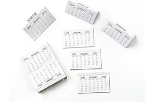 IMPRINT PRESS 2026 Mini Calendar Tabs – Pack of 52 Tear-Off Monthly Pads | Compact Month-to-View Inserts for Planners, Bullet Journals, Classrooms, Offices, Teachers & Home Organisation