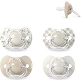 Suavinex, Pack of 4 Pacifiers for Babies 0-6 Months and Newborns, with Silicone Physiological Teat SX Pro Symmetrical, Flat a