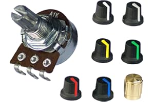 LAPP MOBILITY Potentiometer mono logarithmisch 1K | 2,2K | 5K | 10K | 22K | 50K | 100K | 220K | 500K | Drehregler Poti Ösen (100K)