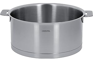 Cristel - F26QL - Faitout inox 26cm - sans poignée amovible - Collection Strate