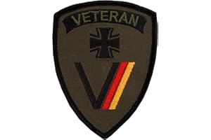 ‎CAFÉ VIERECK Café Viereck ® Bundeswehr Veteran Patch Gestickt mit Klett - 7 cm x 9 cm