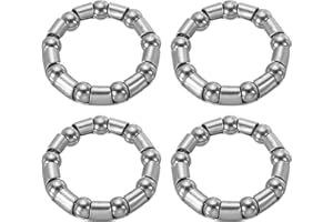 PATIKIL Cuscinetto a Sfera per Pedivella Bici 3/8 Pollici x 9 Sfere, 4pz Cuscinetti Bicicletta in Acciaio Inossidabile Ricambi Accessori per Biciclette d'Epoca, Argento