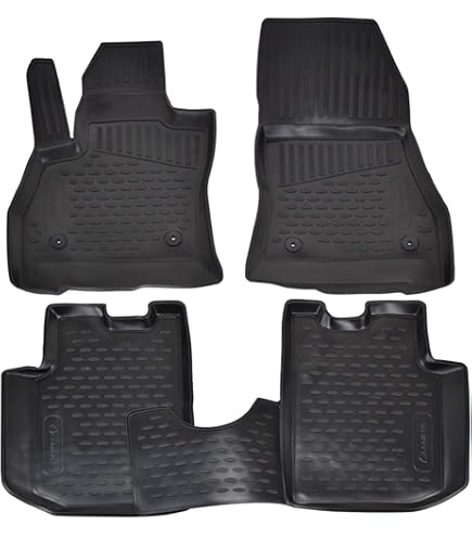 Tappetini Auto In Gomma Per Fiat 500 | Set 4 Pezzi | Antiscivolo | Design Alveolare | Cod. KA8431 - Foto 8