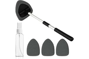 ‎PACABA Pacaba Windschutzscheiben Reiniger, Auto Scheibenreiniger mit 4 Mikrofaserpads und 1 Sprühflaschen, Windschutzscheibenreiniger mit Ausziehbarer Griff 180 Grad drehbar