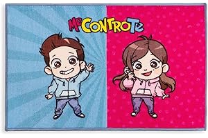 NADA HOME Tappeto Me Contro Te Antiscivolo Ufficiale cameretta Bambini 60x90cm 4607