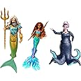 DISNEY Arielle, die Meerjungfrau - König Triton, Ursula und Arielle in bekannten Outfits, beweglich und mit abnehmbaren Acces