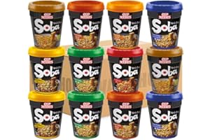 Nissin Cup Soba Pot Noodles 12 Servings Mixed Assorted Flavours (Classic, Teriyaki, Chicken, Chilli, etc) | Selected by WaNaHong