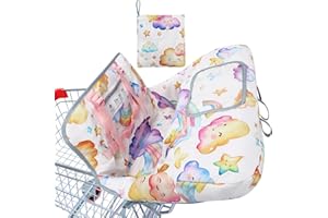 YOOXARMOR Copertura del Carrello Della Spesa per il Bambino,Copertura Sottile per Seggiolone Copertura per Carrello Della Spesa per Bambino e Bambina,Morbido e Confortevole, Lavabile in Lavatrice