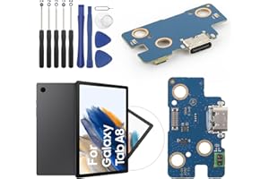 RongZy Conector de Carga para Samsung Galaxy Tab A8 10.5 SM-X200 Puerto de Carga de Repuesto Compatible con Samsung Galaxy Tab A8 10.5 Dock Connector con Cable Flex de reparación con Herramientas