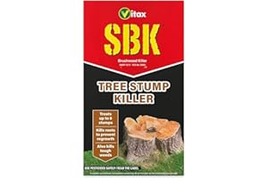 HOCHSTE® Vitax SBK Brushwood & Tree Stump Killer 250ml | Glyphosate-Free Solution | Kills Roots & Prevents Regrowth | Treats Up to 8 Stumps | Ideal for Brambles, Thistles Red 1 Pack