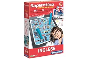 Clementoni- Sapientino Interactive-Inglese New Jeu éducatif, 16077, Multicolore