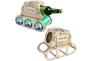 Corpower Portabottiglie in Legno, Contenitore per Birra in Legno, Divertente Regalo per Uomini, Regalo di Compleanno Originale, Porta Bottiglie di Birra fai da te, per Feste di Compleanno