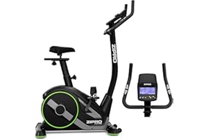 ZIPRO RAVE Vélo d'Appartement - 32 Niveaux de Résistance, Capteur de Fréquence Cardiaque, 11 Programmes d'Entraînement, Siège et Guidon Réglables, Connectivité Bluetooth, Idéal pour Cardio et Fitness