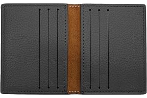Van Der Rich ® - Porte Cartes Crédits en Cuir de Vachette - Femme/Homme (Noir)