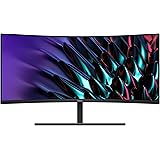 HUAWEI MateView GT 34'' Ultrawide Curved Gaming Monitor, 165Hz, 21:9 WQHD 3440 x 1440, 3K+, 1500R, Cinema-Level P3 Colour, 1.