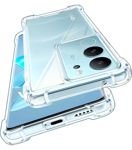 Ivoler Klar Schutzhülle Für Vivo V21 5G — Transparent & Stoßfest — TPU Mit Erhöhten Rändern