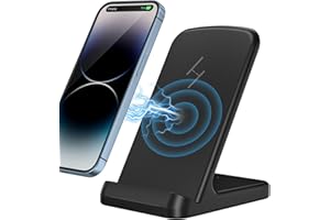 Caricatore Wireless, Zestiq Caricabatterie Wireless 15W Base Ricarica Wireless, Wireless Charger per i Phone 15/14/13/12/11/XR/X/8, Samsung Galaxy S23/S22/S21, e Dispositivi Certificati Qi.