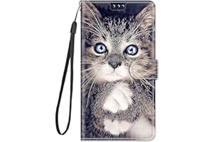 EVERAINY-EU Everainy Cover Compatibile per Samsung Galaxy S7 Edge Silicone PU Pelle Portafoglio Libro Case Antiurto Bumper Motivo Magnetica Flip Protettiva Resistente Custodia (Gatto)