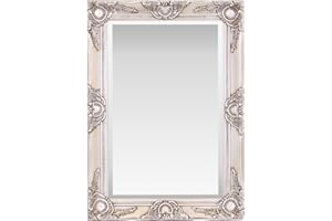 Select Mirrors Haywood Wall Mirror - French Chic Style - Real Wood Frame (50cm 70cm, Antique Champagne)
