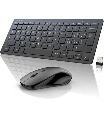 Set tastiera e mouse wireless Bluetooth 5.0 e 2.4G combinato tastiera multimediale per iPad MacBook Android Laptop PC TV  7