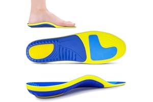 KELAIDE Plantare Piede Piatto, Solette Ortopediche Plantari per Fascite Plantare, Suolette scarpa uomo Gel, Soletta Supporto Arco Plantare per Donna