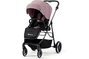 KK KINDERKRAFT Kinderkraft Passeggino Leggero VESTO, Pieghevole, Impermeabile, filtro UPF50+, Sospensione 4 Ruote, con Accessori, Rosa