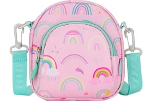 Choco Mocha Mädchen Geldbörsen für Kinder Crossbody Bag kleine Mädchen niedliche Geldbörse Tasche Kinder Geschenke Alter 3 4 5 6 7 8 9 10