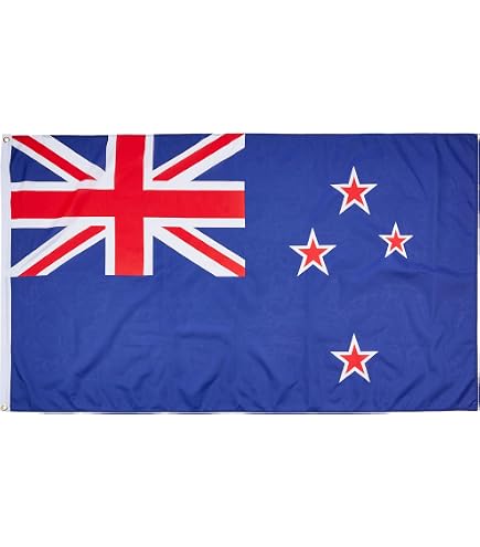 Neuseeland Flagge, 30 X 45 Cm – Wetterfest, Mit Hohlsaum Für Flaggenstöcke