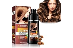 EHIOG Shampoo Colorante Castano 3 in 1 – Tonalizzante Capelli Marrone per Uomo e Donna, Copertura Istantanea dei Capelli Bianchi, Facile da Usare a Casa