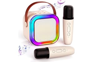 KIMIMARA Kids Karaoke Machines with 2 Microphones - Christmas Stocking Fillers Secret Santa Gifts for 4-10 Year Old Teenage Girl Boy Toys Xmas Birthday Presents