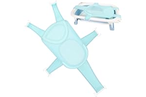 LIAMOSTEE Babybadenetz Babywannenmatte badewanneneinsatz baby, Baby Faltbar Badewannensitz, Antirutsch BadeNetz- Baby Badewanne Neugeborene Baby für Neugeborene Kleinkind