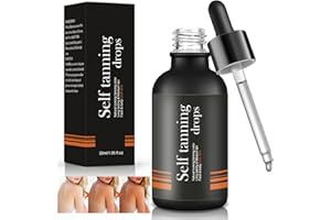 FANICER 30ml Selbstbräuner Tropfen, Selbstbräuner Gesicht mit Aloe Vera, Sun Drops, Sanfter, streifenfreier Selbstbräuner für anpassbare Gesichtsbräune, natürlichen und gleichmäßig