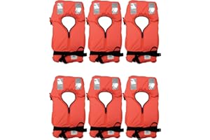 KLOVOO Kit Giubbotti di Salvataggio per Imarcazioni Omologati Obbligatori per Barca, Gommone, Vela, Sicurezza da 100 N entro le 6 miglia e 150 N oltre le 6 miglia