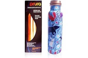 PRURA - Borraccia in rame Ayurvedico a prova di perdite 900ml/30oz