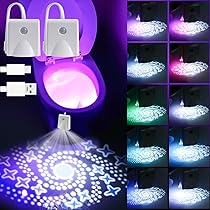 2 Luci WC Con Sensore Di Movimento | Proiezione 16 Colori Con Lampada Per Interno Water - Foto 11