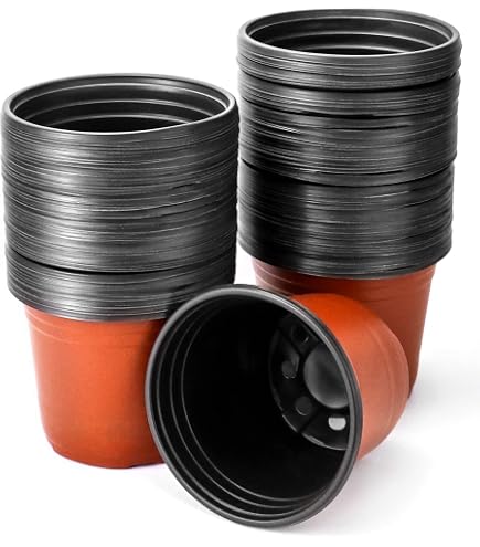 100 Pots De Semis Plastique 5.5 Cm + 100 Étiquettes Blanches – Godets Réutilisables Avec Drainage, Idéal Succulentes, Légumes, Plantes D'Intérieur Et Jardin