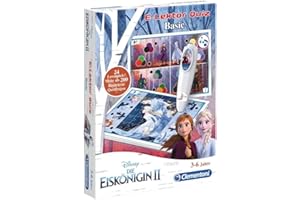 Clementoni 59141 Lámpara electrónica Quiz Basic Disney – Frozen 2 (Frozen 2), Juego Educativo Interactivo para niños de 3 a 6 años, Adecuado para guardería, Regalo de Pascua