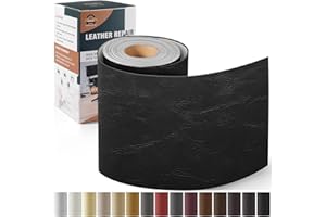 OAZ Simili Cuir Autocollant, 10 x 160cm Patch de Réparation en Cuir Auto-adhésif, Kit réparation Simili Cuir pour Sièges D'auto, Canapés, Sièges de Bateau, Chaises - Nouveau Noir