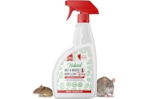 READY STEADY DEFEND Rat & Mouse Repellent Spray 500ml – Plant-Based Peppermint Oil Spray for Rats - Indoor & Outdoor Use – Natural Mouse Repellent for Home, Garden, Garage & Car Engines – Ready to Use Anti Rodent