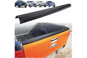 JHCHAN Tailgate-Protector for Ford-Ranger 2012-2022, T6 T7 T8 -Ford Ranger Wildtrak Raptor Stormtrak Limited MS-RT Thunder Wolftrak Ecoblue Sport Accessories Rear Tail Gate Cap Protector Trim Guard
