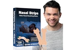 DEZEHUI Schnarchstopper Nasenpflaster Schnarchen - 120 Stück Nasal Strips Besser Atmen Nose-Strips, Anti Schnarch Nasenstrips für Schlafen und Sport