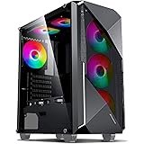 Phoenix Technologies - Caja de Ordenador, PC Gaming, Semitorre ATX, Cristal Templado, Ventilador RGB Incluido y Controlador A