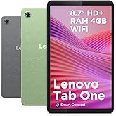 Lenovo Tab One Tablet | 8.7" 1340 x 800 LCD Display | MediaTek Helio G85 | 4GB RAM | 64GB Speicher | Android 14 | Luna Grey |