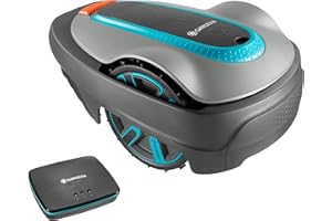 Gardena smart system Set: Mähroboter smart SILENO city bis zu 250 m² Rasenfläche, steuerbar per smart App, geräuscharm, Spiralmähfunktion, inkl. smart Gateway (19069-20)