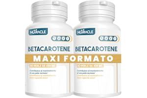 Nutracle Betacarotene 80 perle da 438 mg | Integratore per Abbronzatura Forte | Sostegno per la Vista Alta Concentrazione di Pro Vitamina A (160 perle (2 Confezioni))