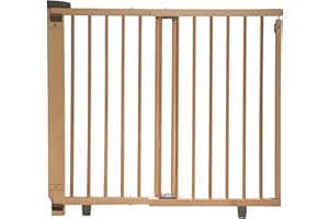 Geuther 2734+ Reloj de escalera giratorio, puerta,malla de la puerta (ajuste: 86 cm - 133 cm, para perforación, bloqueo infinitamente ajustable, cerradura de seguridad), naturaleza (2734+ NA)