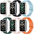 Monuary 6PCS Straps Compatible with Xiaomi Smart Band 7 Pro, Colorful Replacement Strap for Xiaomi Mi Band 7 Pro, TPU, Breathable, Adjustable