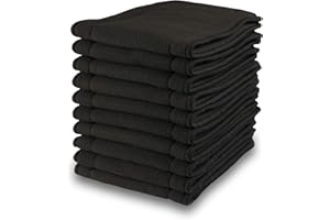 Littles & Bloomz, Reusable Cloth Nappy Inserts Booster, Charcoal, Pack of 10