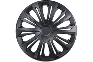 Ohmtronixx Strong Radkappen 14 Zoll 4er Set, schwarz, Radzierblenden aus ABS Kunststoff
